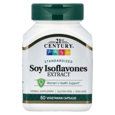 21st Century, Soy Isoflavones Extract, Standardized, 60 Vegetarian Capsules (50 mg per Capsules)