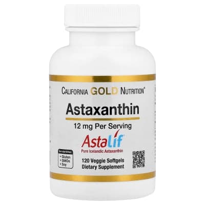California Gold Nutrition, Astaxanthin, Astalif® Pure Icelandic, 12 mg, 120 Veggie Softgels