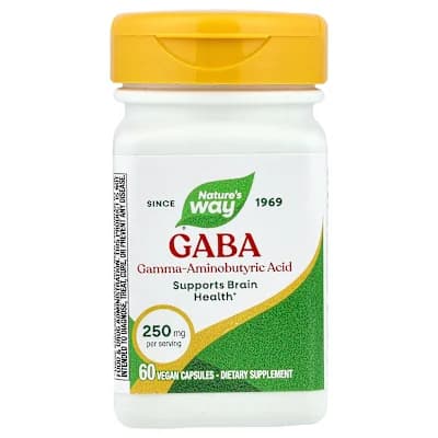 Nature's Way, GABA, 250 mg, 60 Vegan Capsules