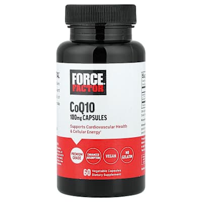 Force Factor, CoQ10, 60 Vegetable Capsules