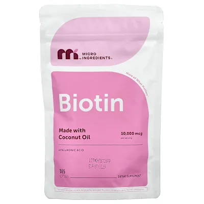 Micro Ingredients, Biotin, 365 Softgels