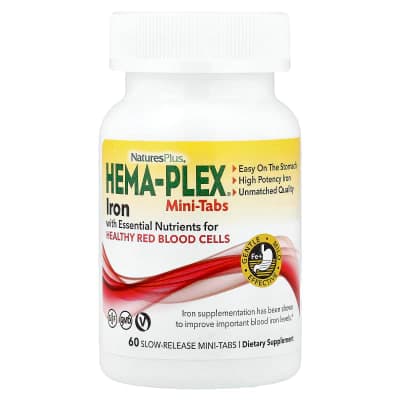 NaturesPlus, Hema-Plex®, 60 Slow Release Mini Tabs
