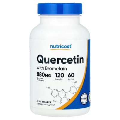 Nutricost, Quercetin with Bromelain, 120 Capsules