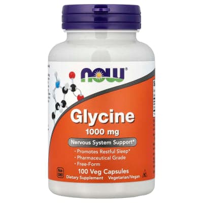 NOW Foods, Glycine, 100 Veg Capsules (1,000 mg per Capsule)