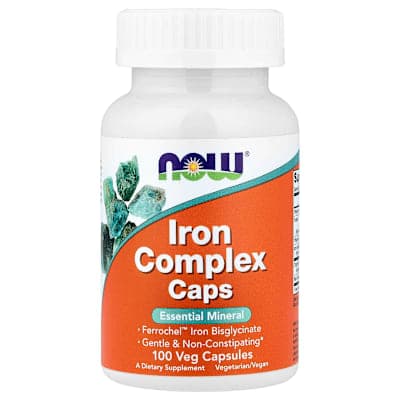 NOW Foods, Iron Complex Caps, 100 Veg Capsules