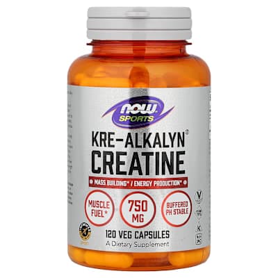NOW Foods, Sports, Kre-Alkalyn® Creatine, 120 Veg Capsules (750 mg per Capsule)