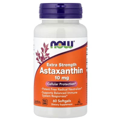 NOW Foods, Astaxanthin, 10 mg, 60 Softgels