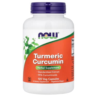 NOW Foods, Turmeric Curcumin, 120 Veg Capsules (665 mg per Capsule)