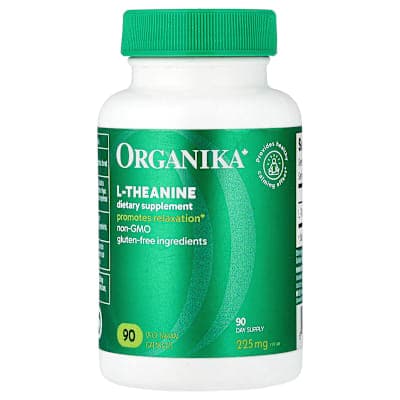 Organika, L-Theanine, 225 mg, 90 Vegetarian Capsules