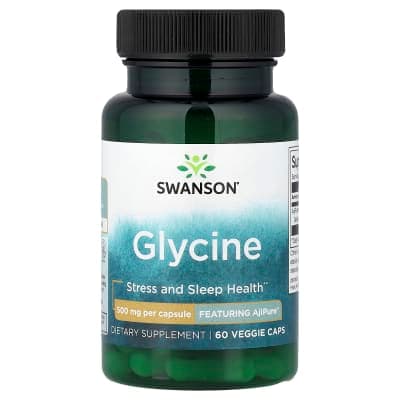 Swanson Vitamins, Glycine, 500 mg, 60 Veggie Caps